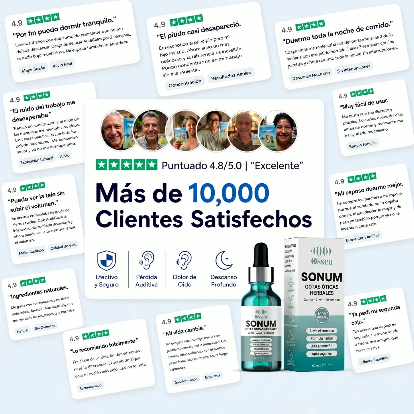 Sonum – Alivia el Tinnitus y el Ruido Constante en tus Oídos · Gotas Óticas