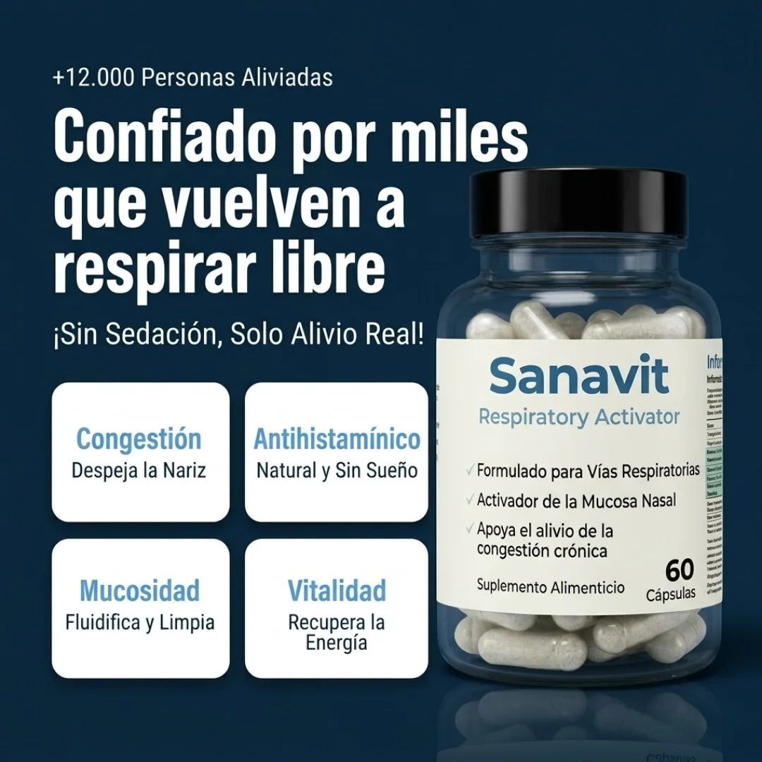 Sanavit® - Alivia la sinusitis crónica desde adentro